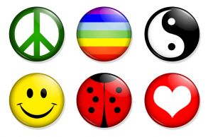 peace buttons